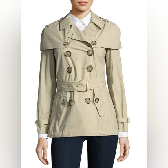 NEW Burberry Cherrymore Heritage double-breasted tan trench coat size 4 - Picture 1 of 16